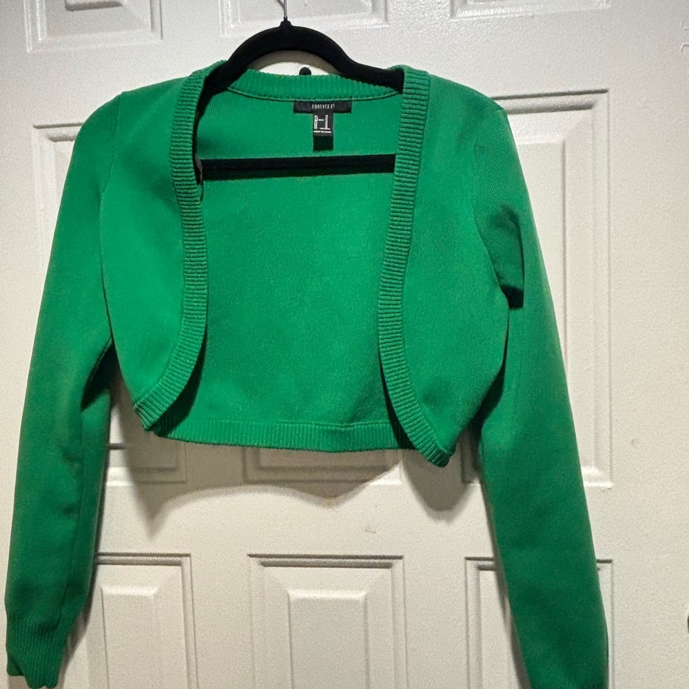 Forever 21 Vibrant Green Knit Top - Picture 3 of 5